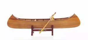 Indian Girl Canoe Model Ship - OMH (B013)