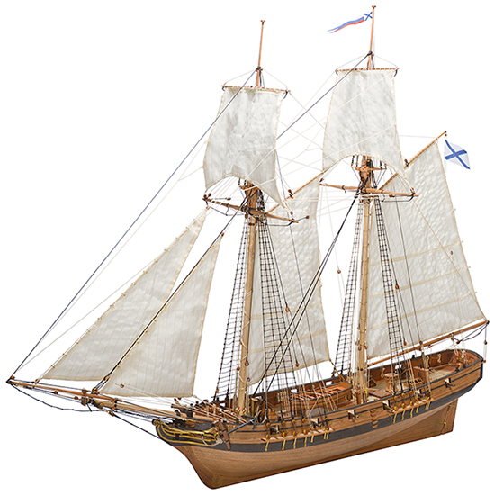 MK0301 Deck-Boat St.Gabriel Wooden ship Kit 1/72 model Master Korabel 