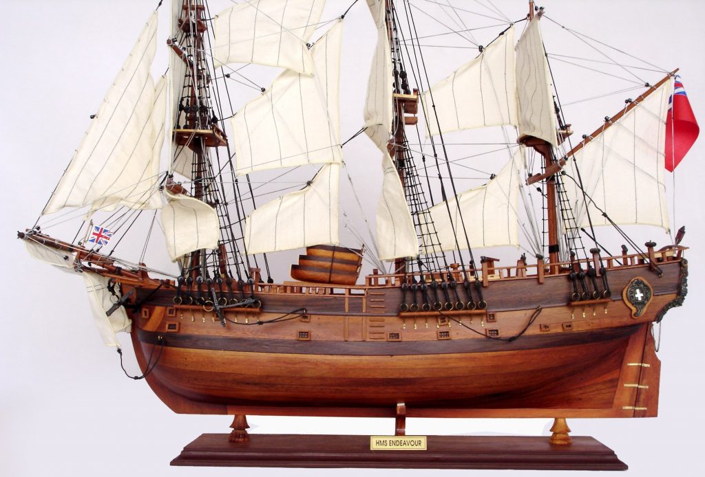 HMS Endeavour Model Ship,wooden,historical,ready made,handcrafted,tall ...