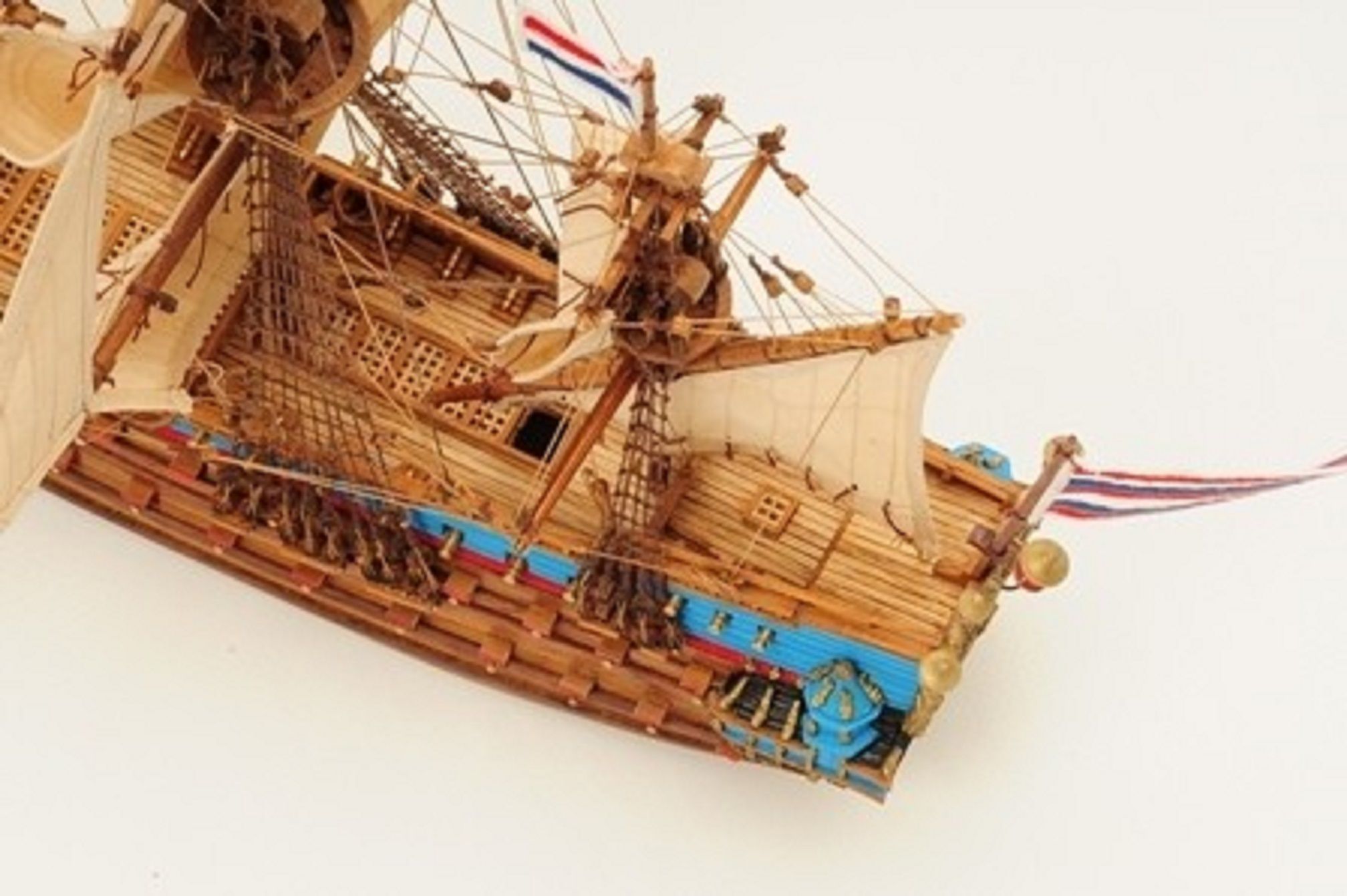 Zeven Provincien Waterline Model Ship,ready made,wooden 