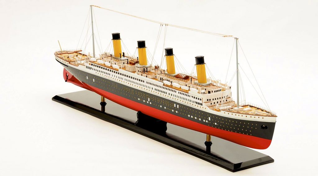 RMS Titanic Ship Model ,handcrafted,ready made,wooden,tall ship ...