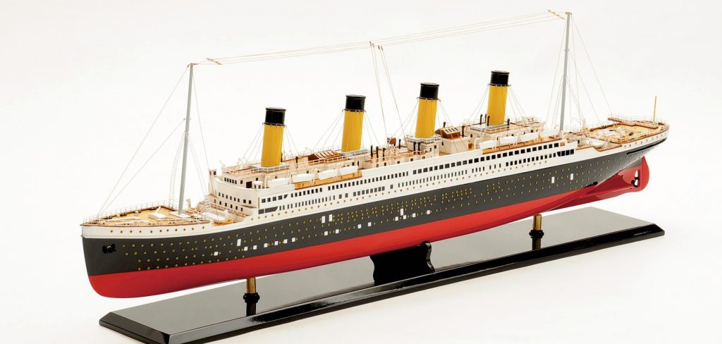 RMS Titanic Ship Model ,handcrafted,ready made,wooden,tall ship ...