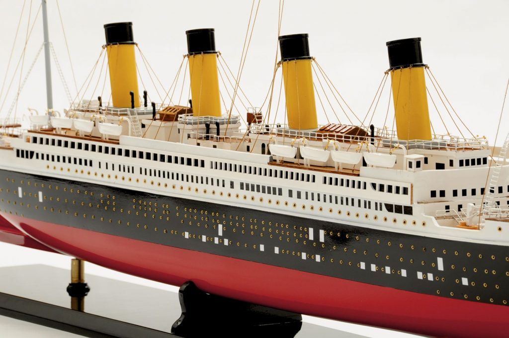 RMS Titanic Ship Model ,handcrafted,ready made,wooden,tall ship ...