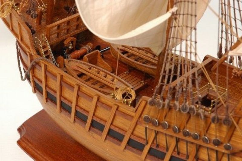 Santa Maria Model Ship, wooden boat ,historical,handcrafted ready made ...