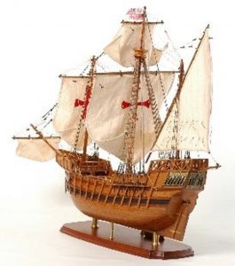 Santa Maria Model Ship, wooden boat ,historical,handcrafted ready made ...