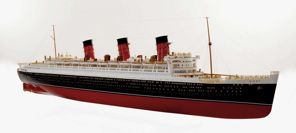 RMS Queen Mary Model,handcrafted ,ready made,wooden,historic models ...