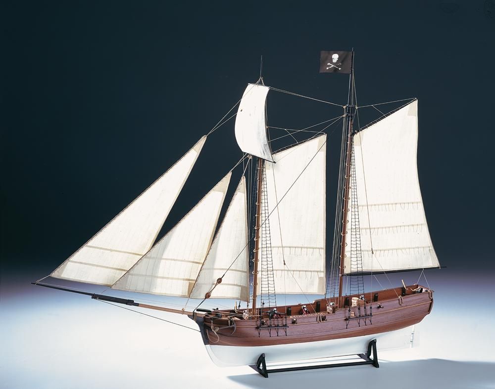 Pirate Ship "Adventure" Model Boat Kit - Amati (1446)