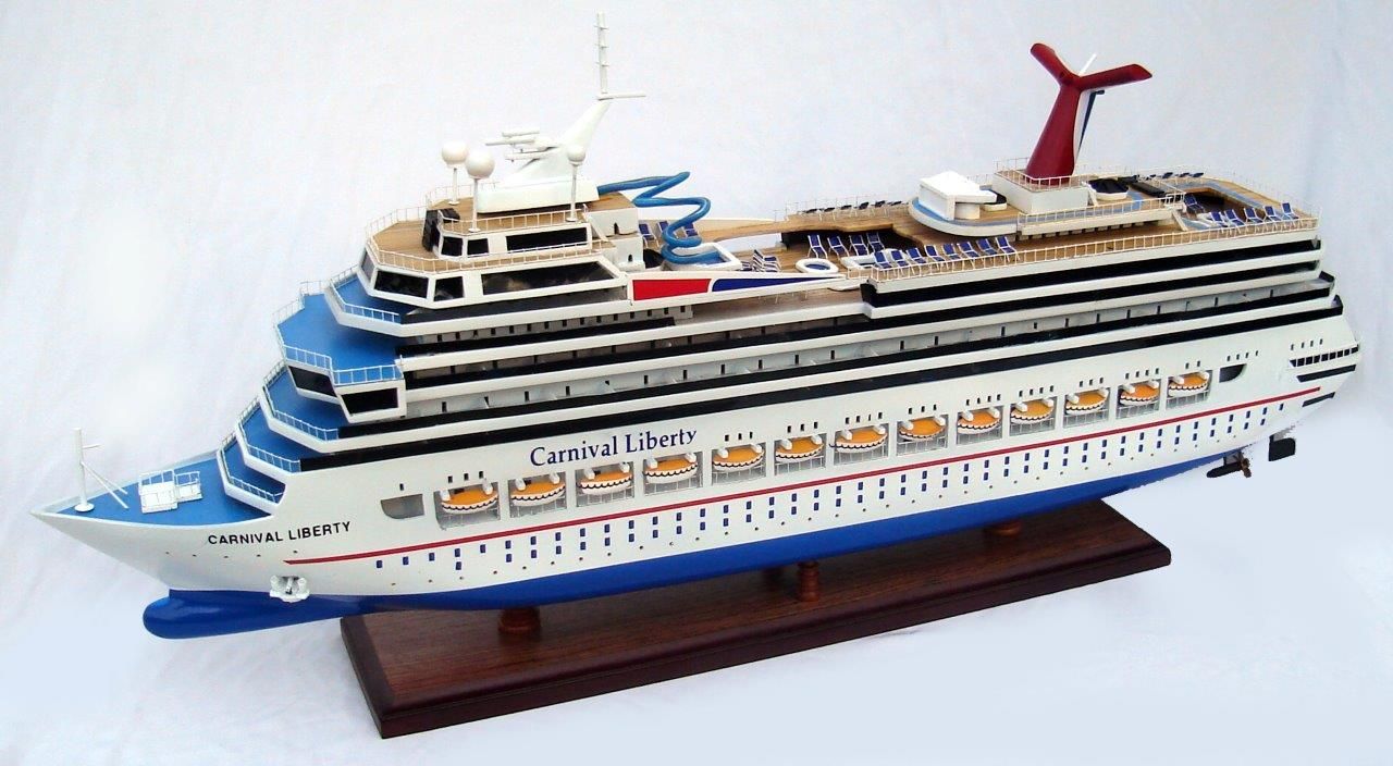 Carnival Liberty Wooden Model Boat - GN