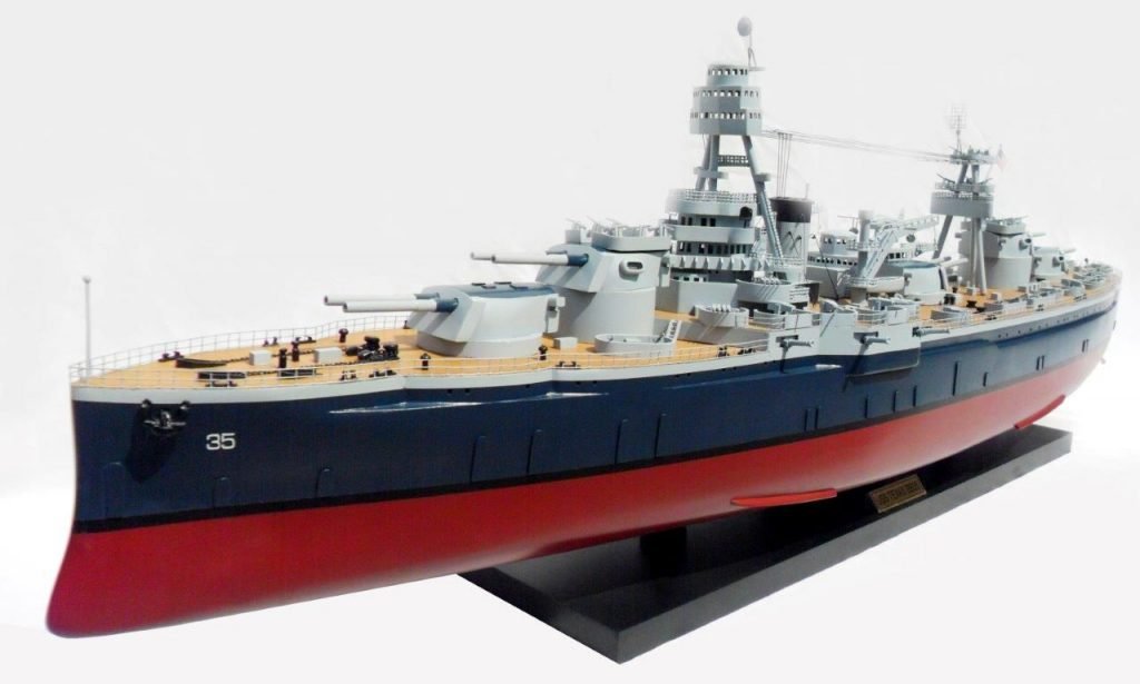 USS Texas BB35 model ship