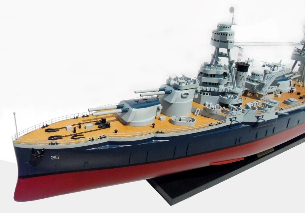 USS Texas BB35 model ship