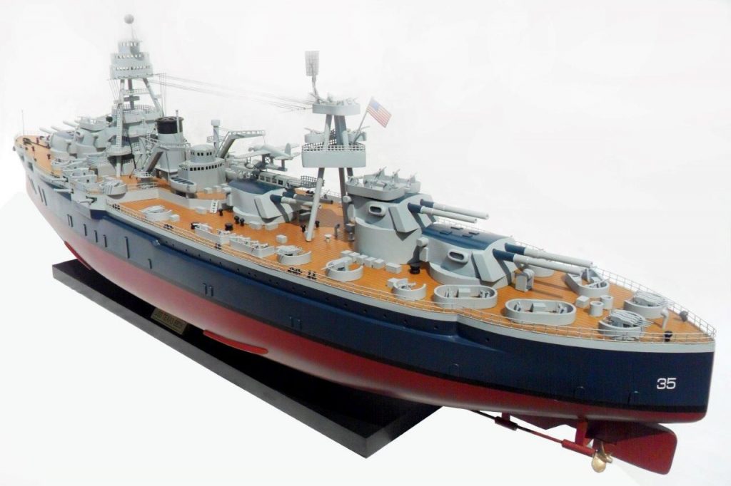 USS Texas BB35 model ship