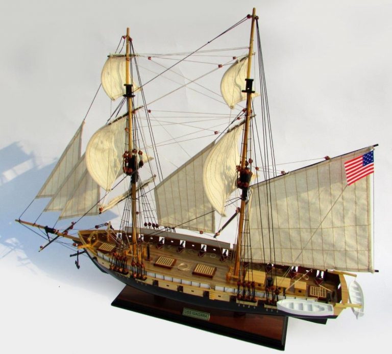 Uss Niagara wooden model ship