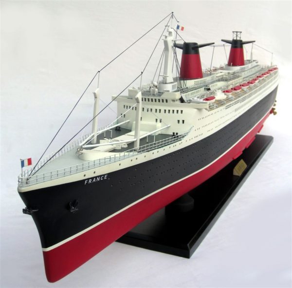 SS France Special Edition Wooden Model Boat - GN