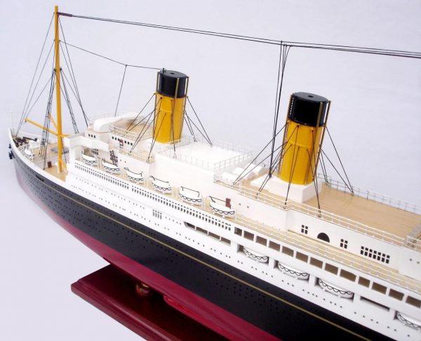 RMS Majestic Wooden Model Ship - GN