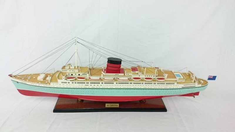 RMS Caronia model boat