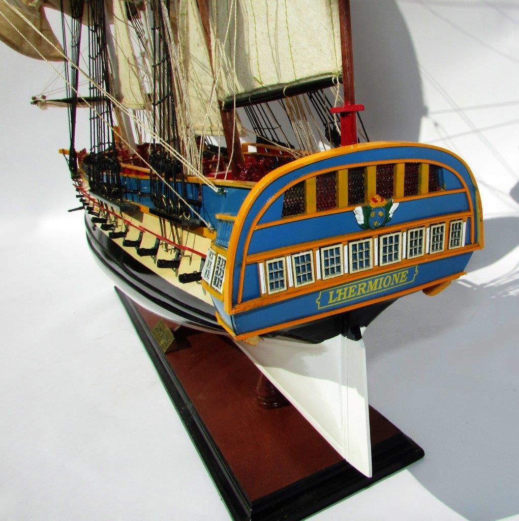 La Fayette Hermione Wooden Model Ship - UK Premiership Models