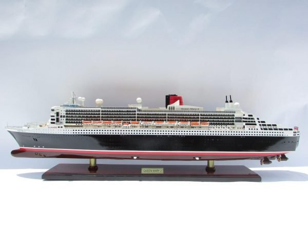 Queen Mary 2 Wooden Model Ship - GN