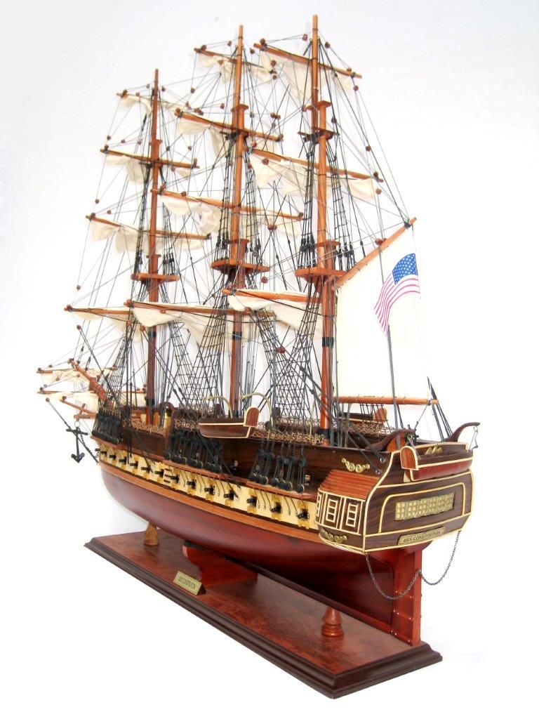 USS Constitution Wooden Model Ship - GN