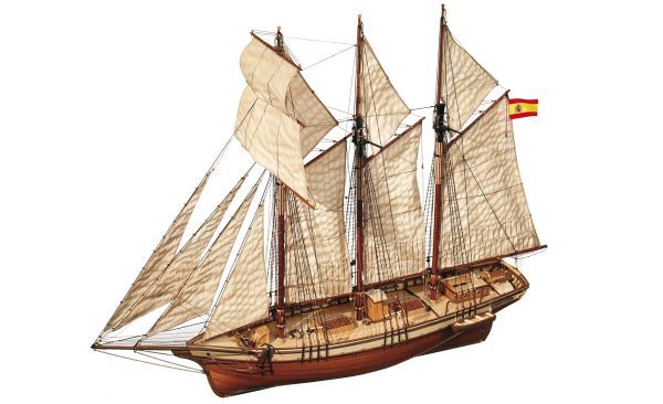 Cala Esmeralda Schooner Model Boat Kit - Occre (13002) - Image 3