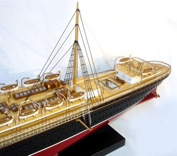 RMS Campania Wooden Model Ship - GN