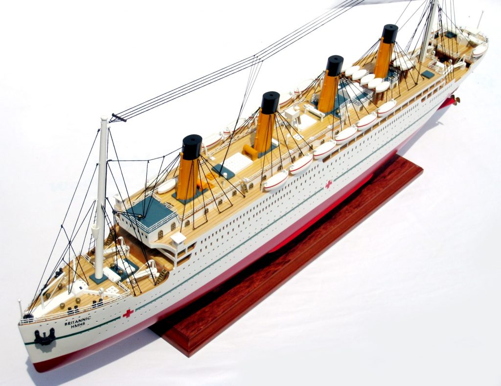 HMHS Britannic Wooden Model Ship - GN OTW - Premier Ship Models