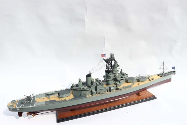 USS New Jersey Wooden Model Ship - GN