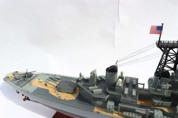 USS New Jersey Wooden Model Ship - GN